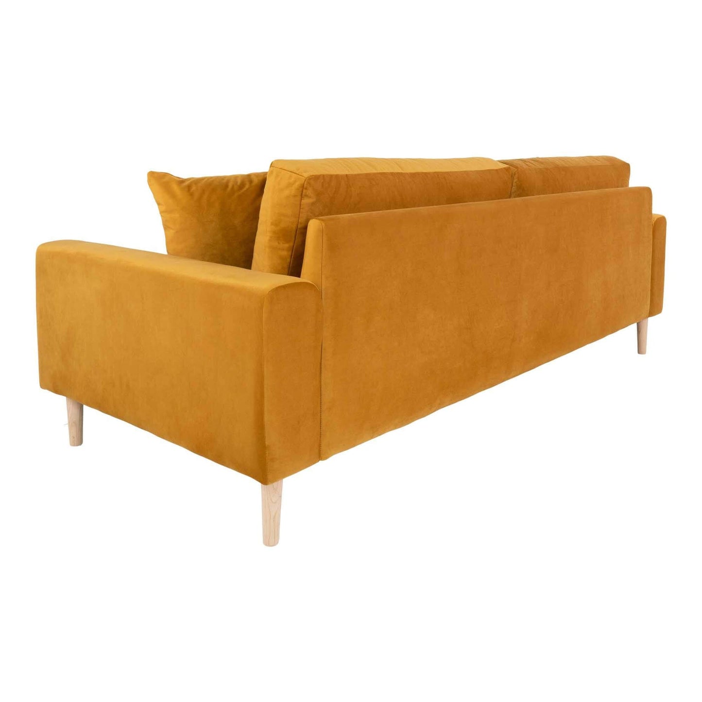 Mostar 3 Personers Sofa - Gul velour